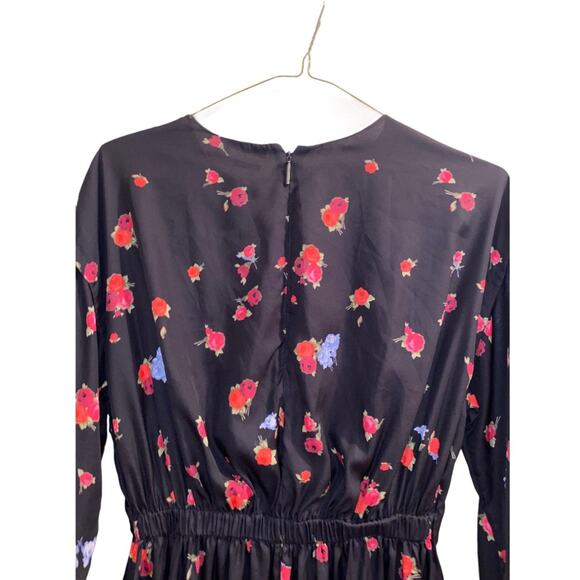 Jason Wu Floral Blouson Dress 100% Silk Sz 10 - Picture 4 of 10